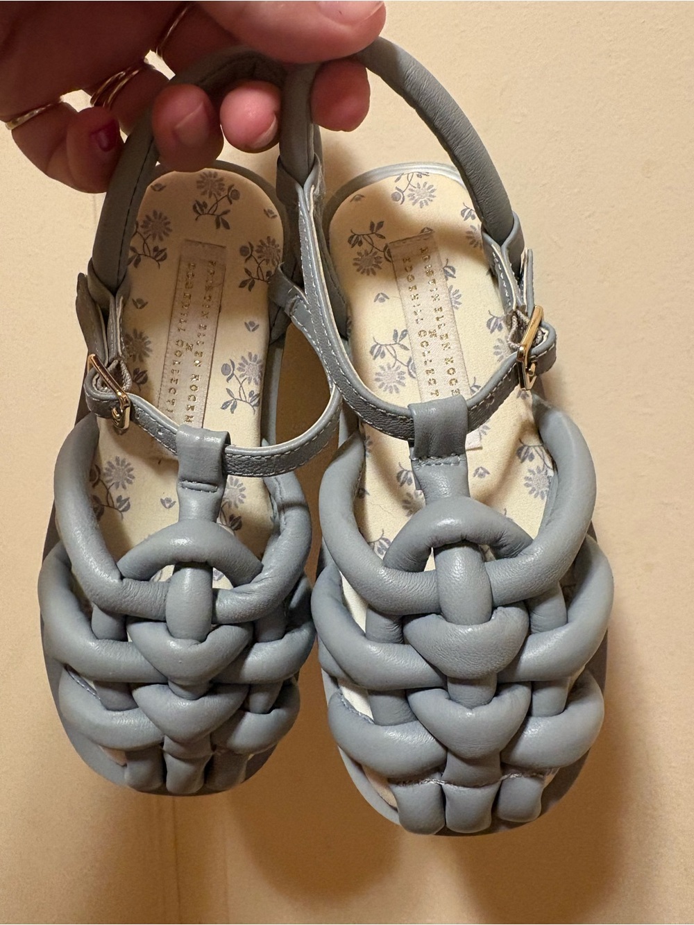 Edgehill Collection Girls Braided Light blue Sandals